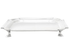 20th Century Antique Edwardian George I Style Sterling Silver Waiter