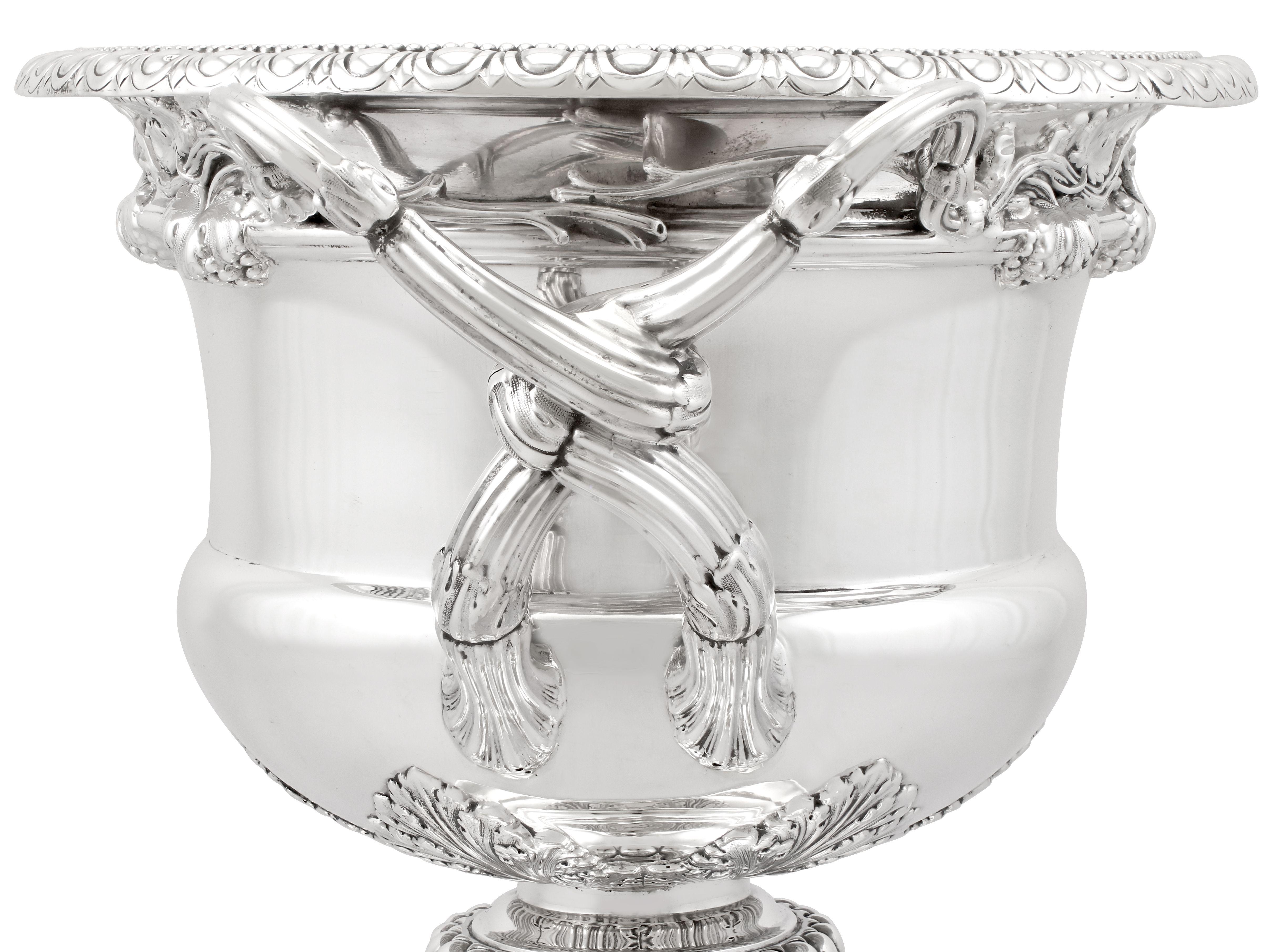 20th Century Antique Edwardian Sterling Silver Warwick Style Vase 1