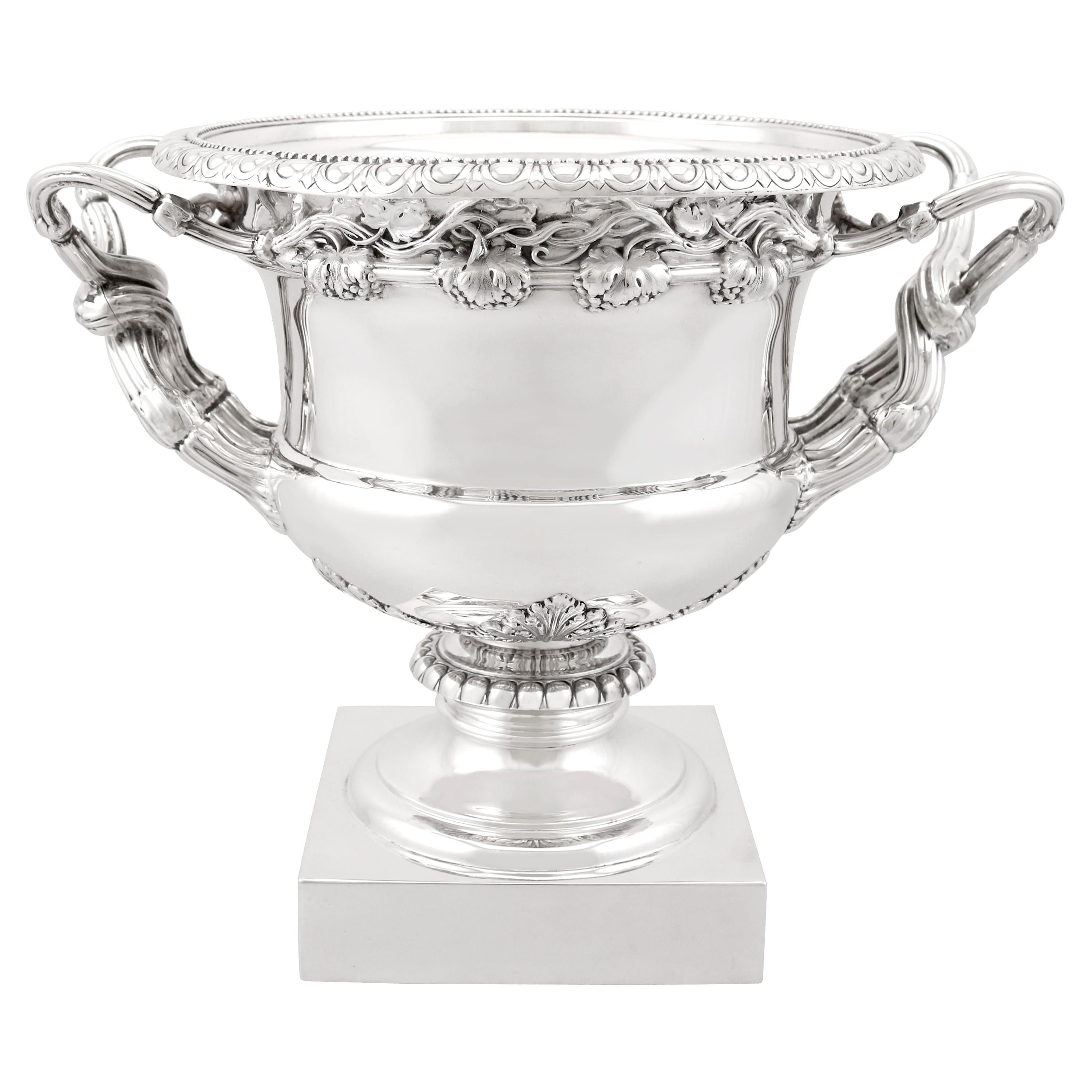 20th Century Antique Edwardian Sterling Silver Warwick Style Vase