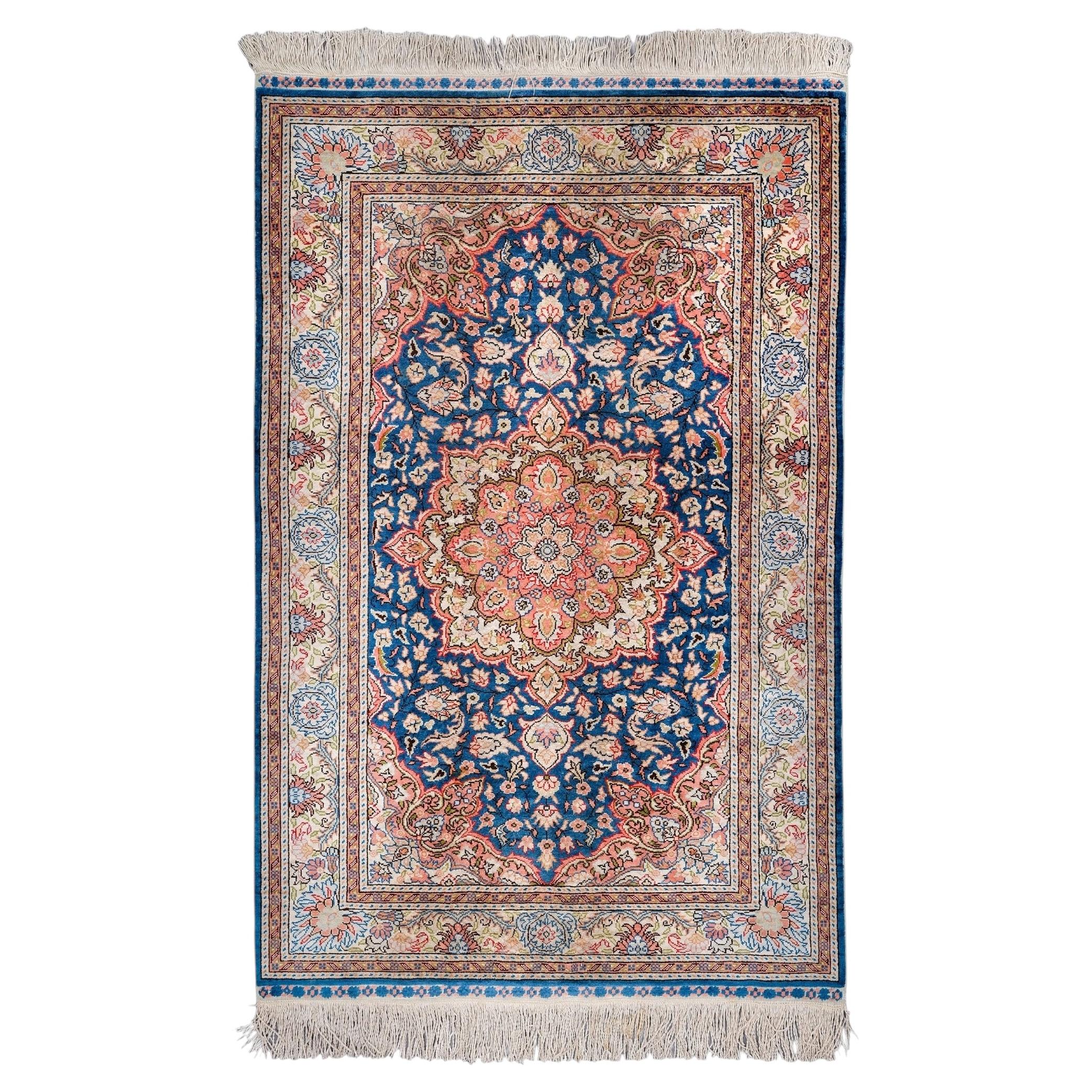 Kayseri Silk Rug - Mid 20th Century