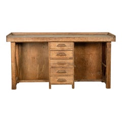 20th Century Antique French Counter With Drawers