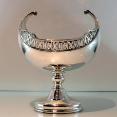 20th Century Antique George V Sterling Silver Dish London 1913 S Dawson & Co