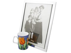 Cornice per fotografie in argento sterling George V del XX secolo