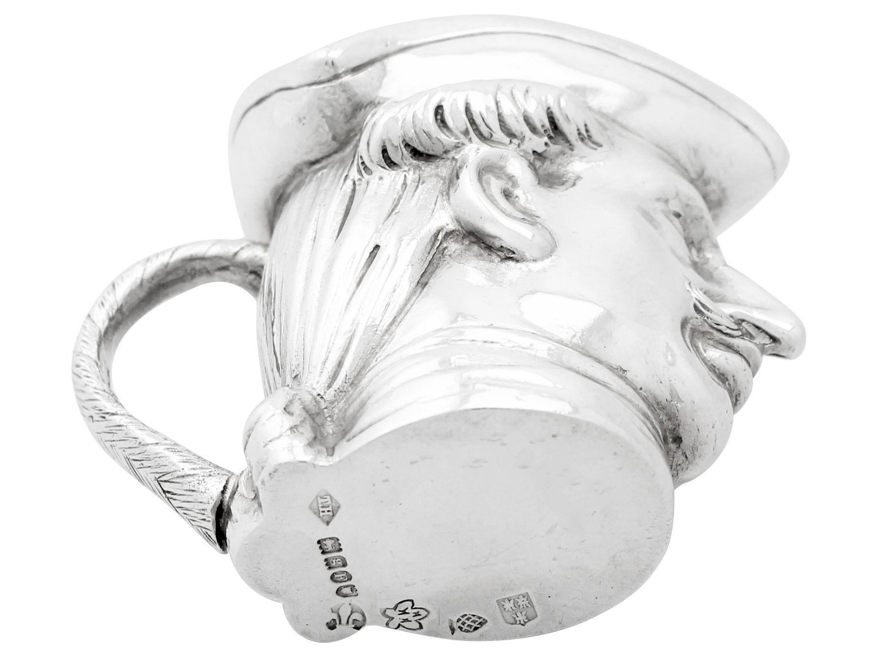 20th Century Antique German Sterling Silver Cream Jug / Creamer For Sale 4