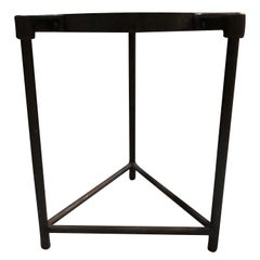 20th Century American Vintage Industrial Machinist Table - Metal Side Table