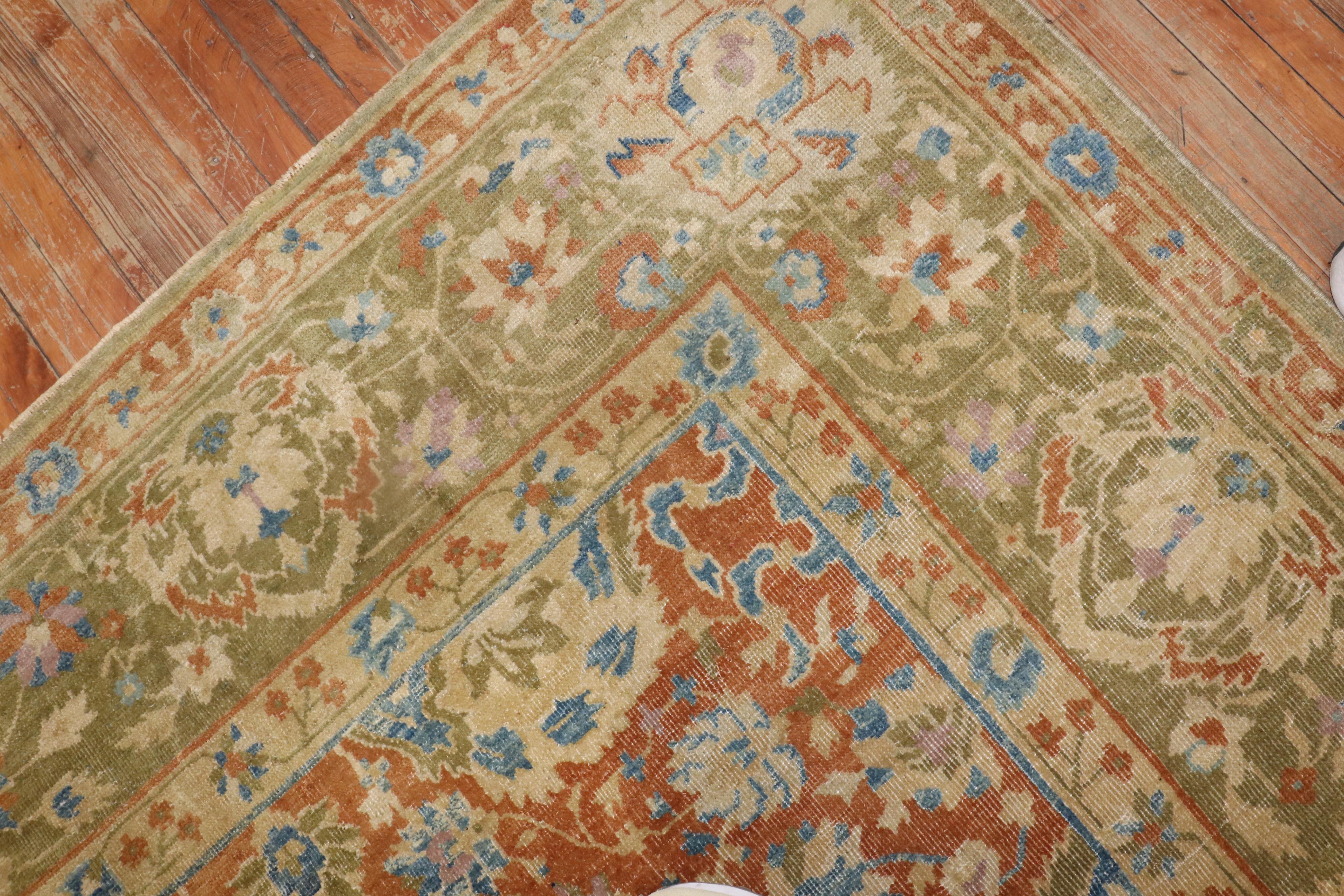 Hand-Knotted 20th Century Antique Large Chinese Carpet For Sale