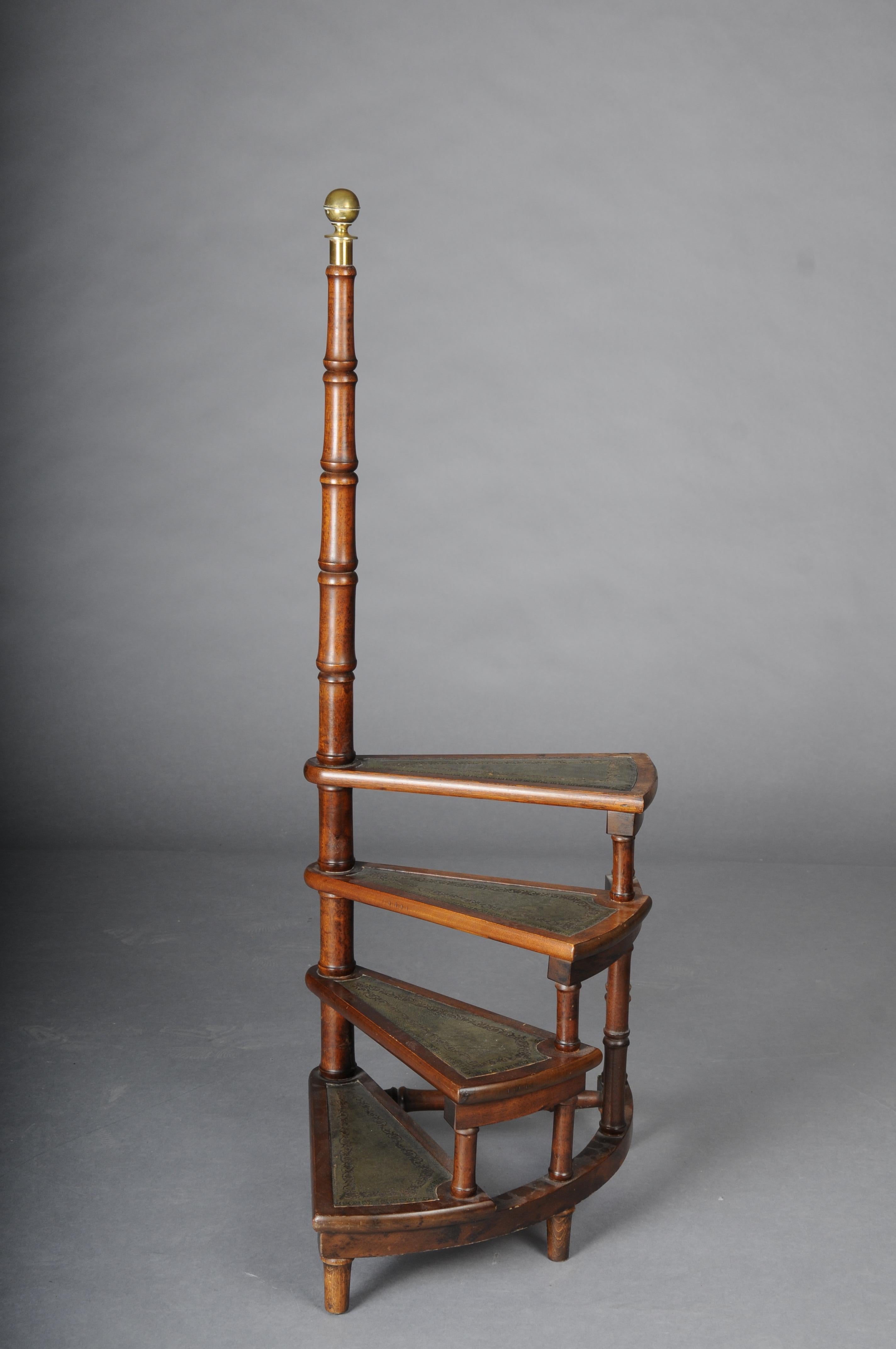 20th Century Antique Library Ladder/Step Ladder, Mahogany England In Good Condition In Berlin, DE