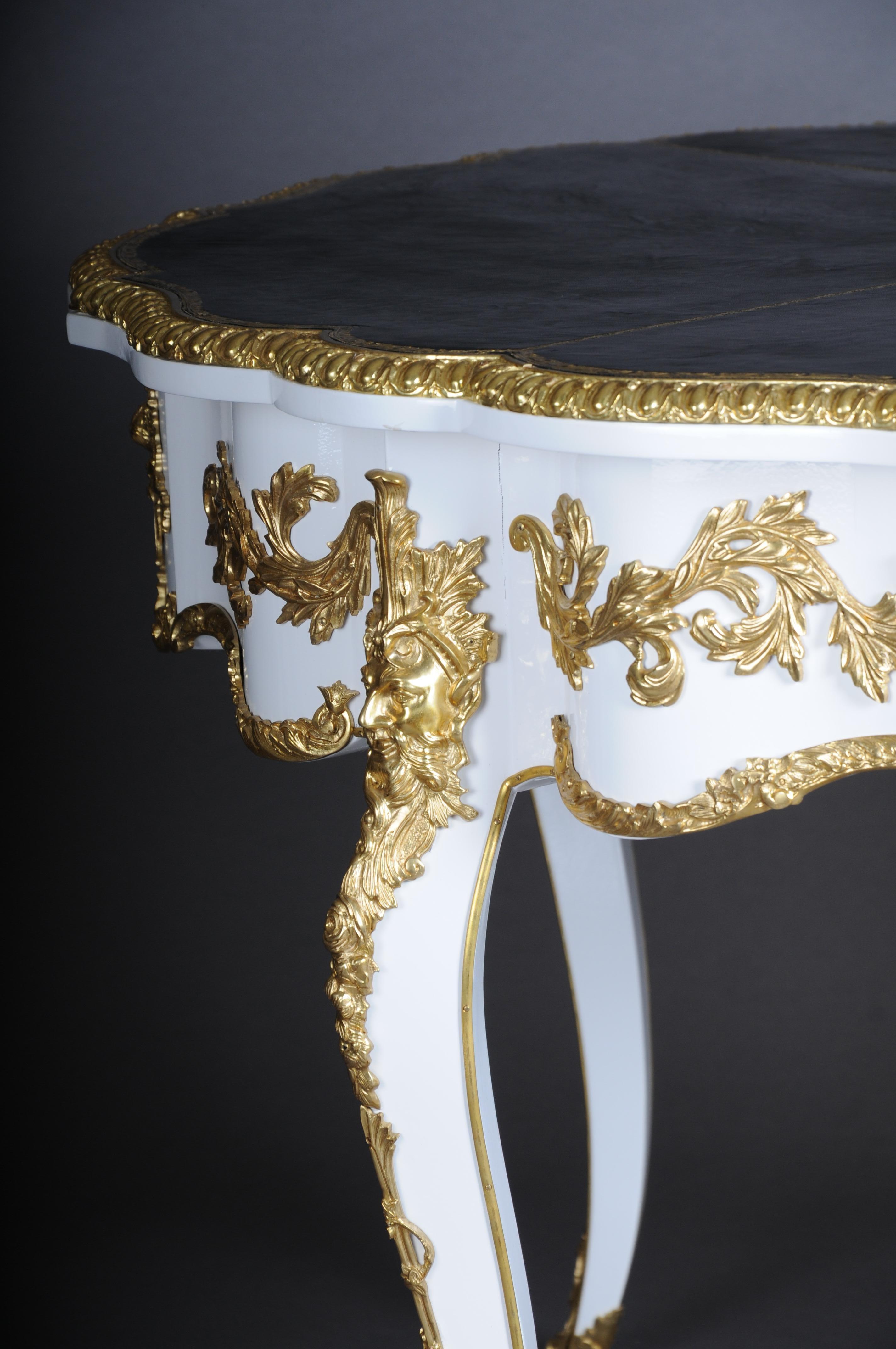 Siglo XX Antique Louis XV Style French Salon Table Bronzed en venta 3
