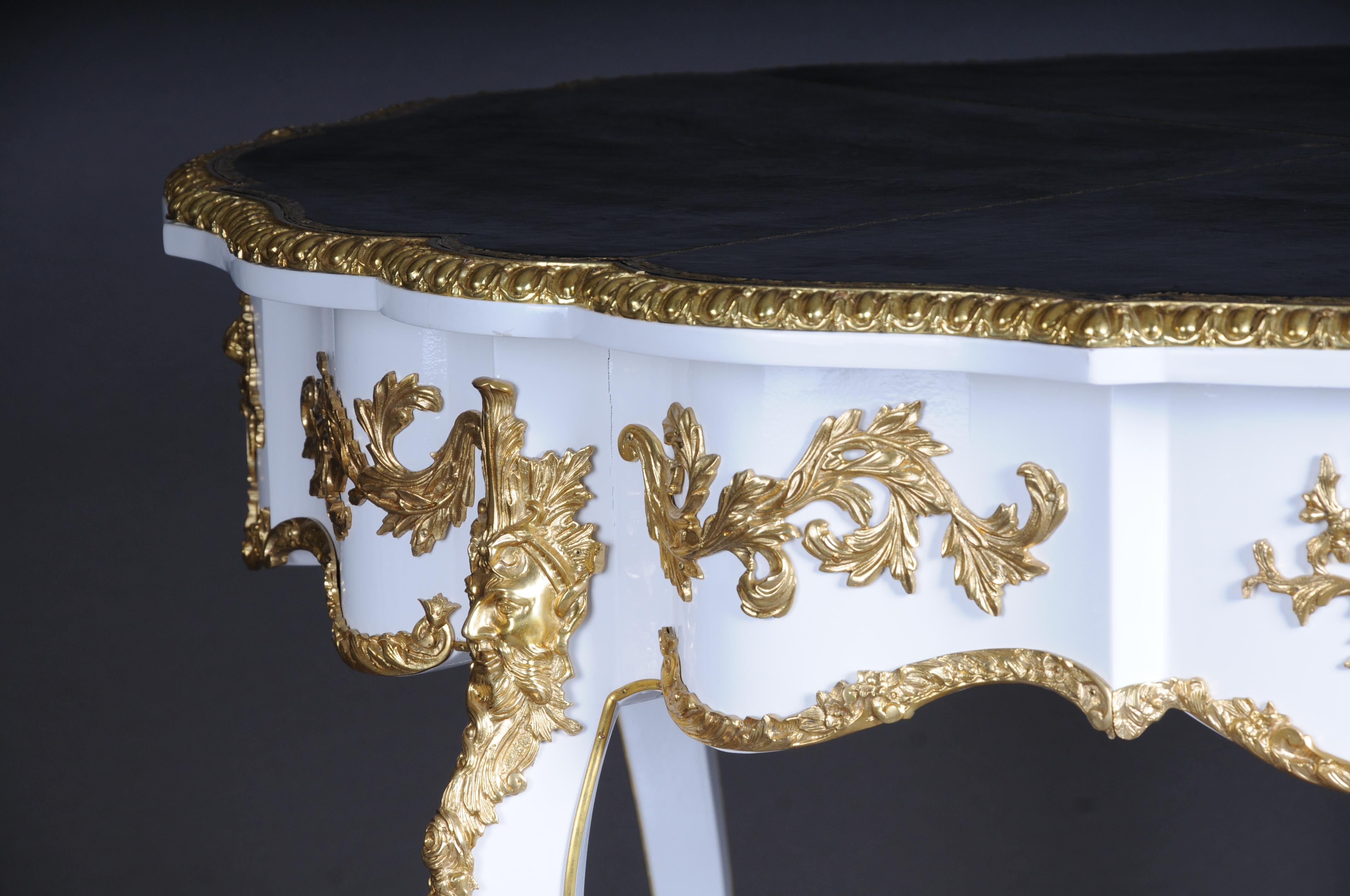 Siglo XX Antique Louis XV Style French Salon Table Bronzed en venta 4
