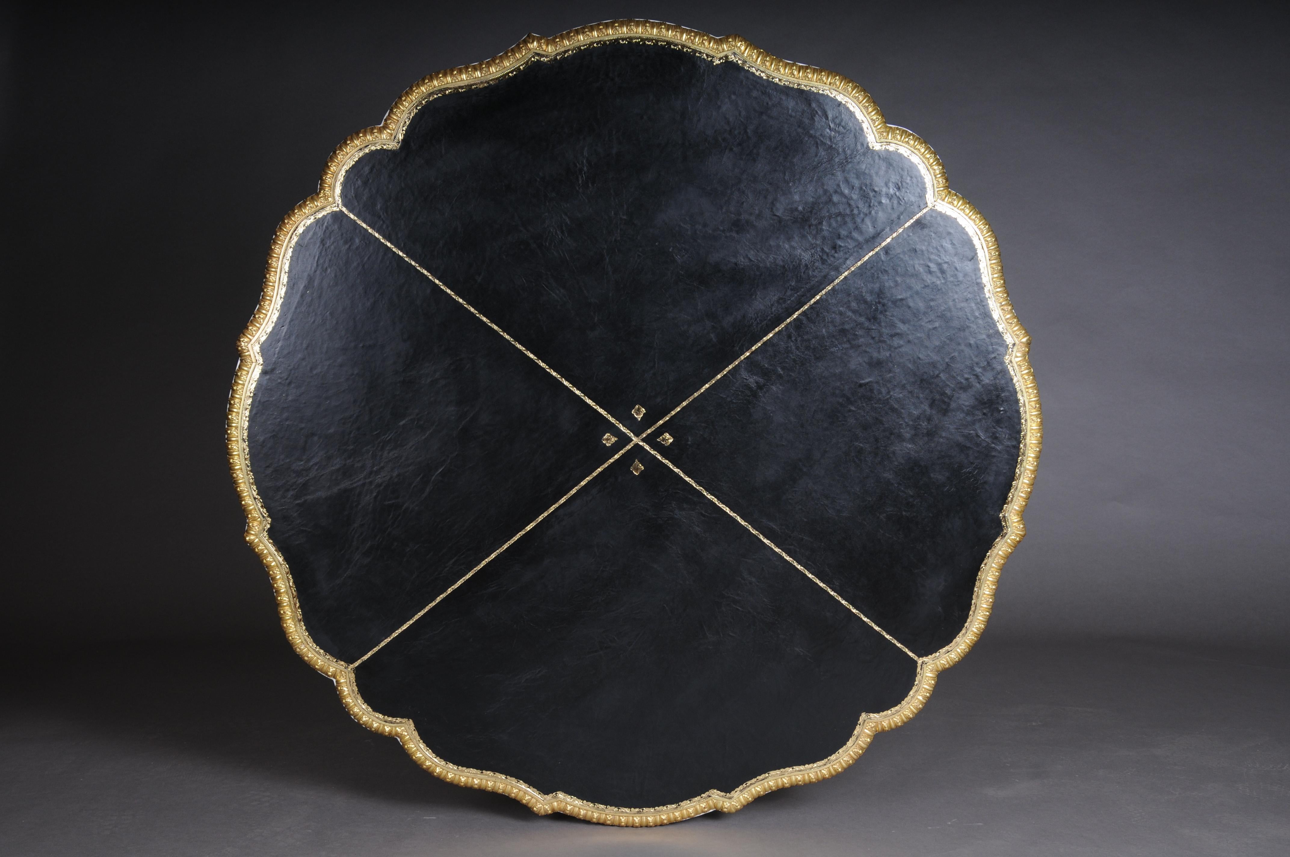 Siglo XX Antique Louis XV Style French Salon Table Bronzed Imperio en venta