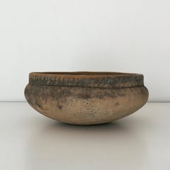 20th Century Antique Mexican Clay Bowl. Rosario. Jalisco. Herencias Collection