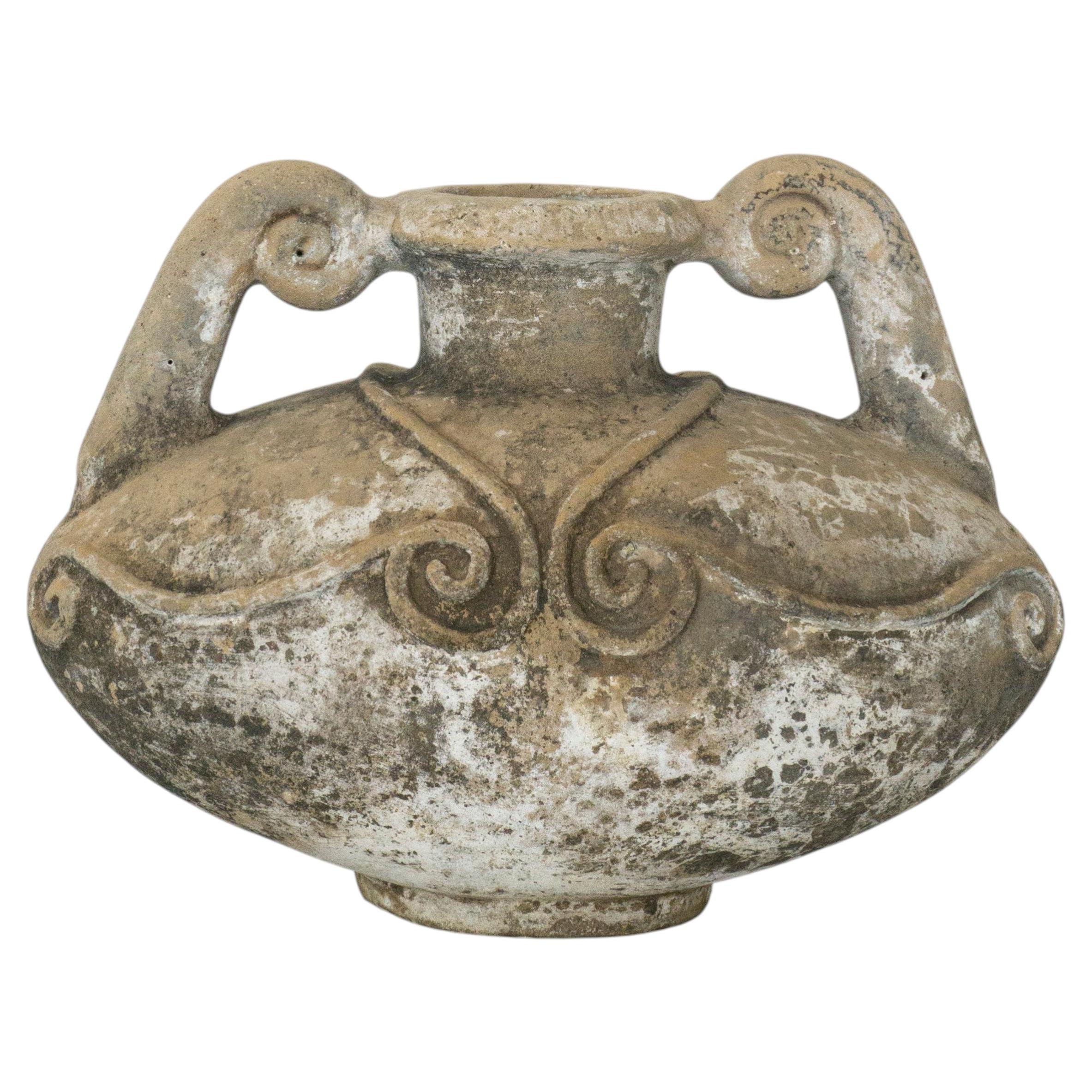 20th Century Antique Mexican Clay Decorative Jug. Angela. Herencias Collection For Sale