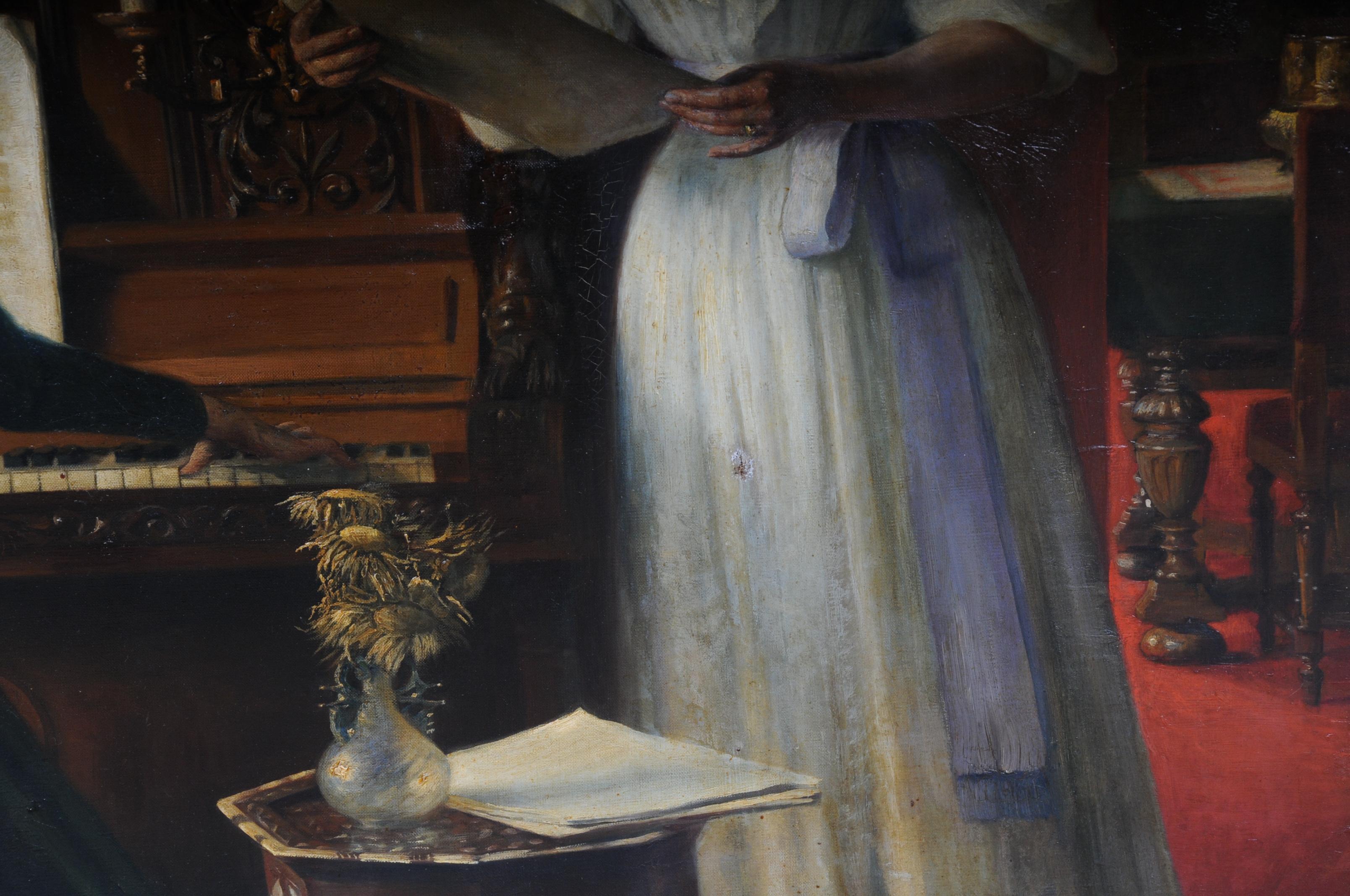 Pittura ad olio musicale antica del XX secolo Carl Friedrich Koch in vendita 1