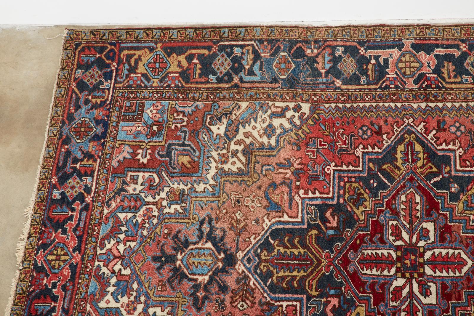 20th Century Antique Persian Heriz Carpet In Good Condition In Rio Vista, CA