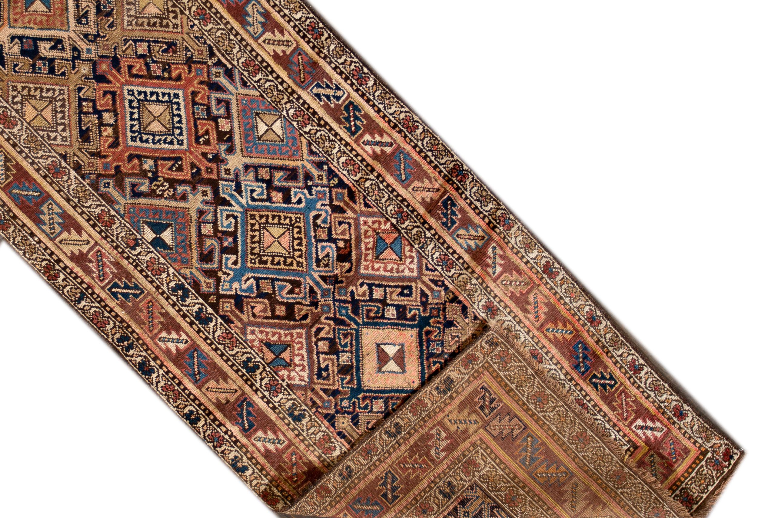 Hand-Knotted 20th Century Antique Persian Kourd For Sale