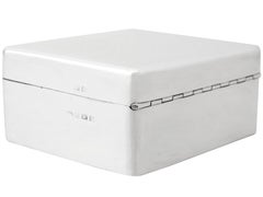 20th Century Antique Sterling Silver Jewelry Box, 1930