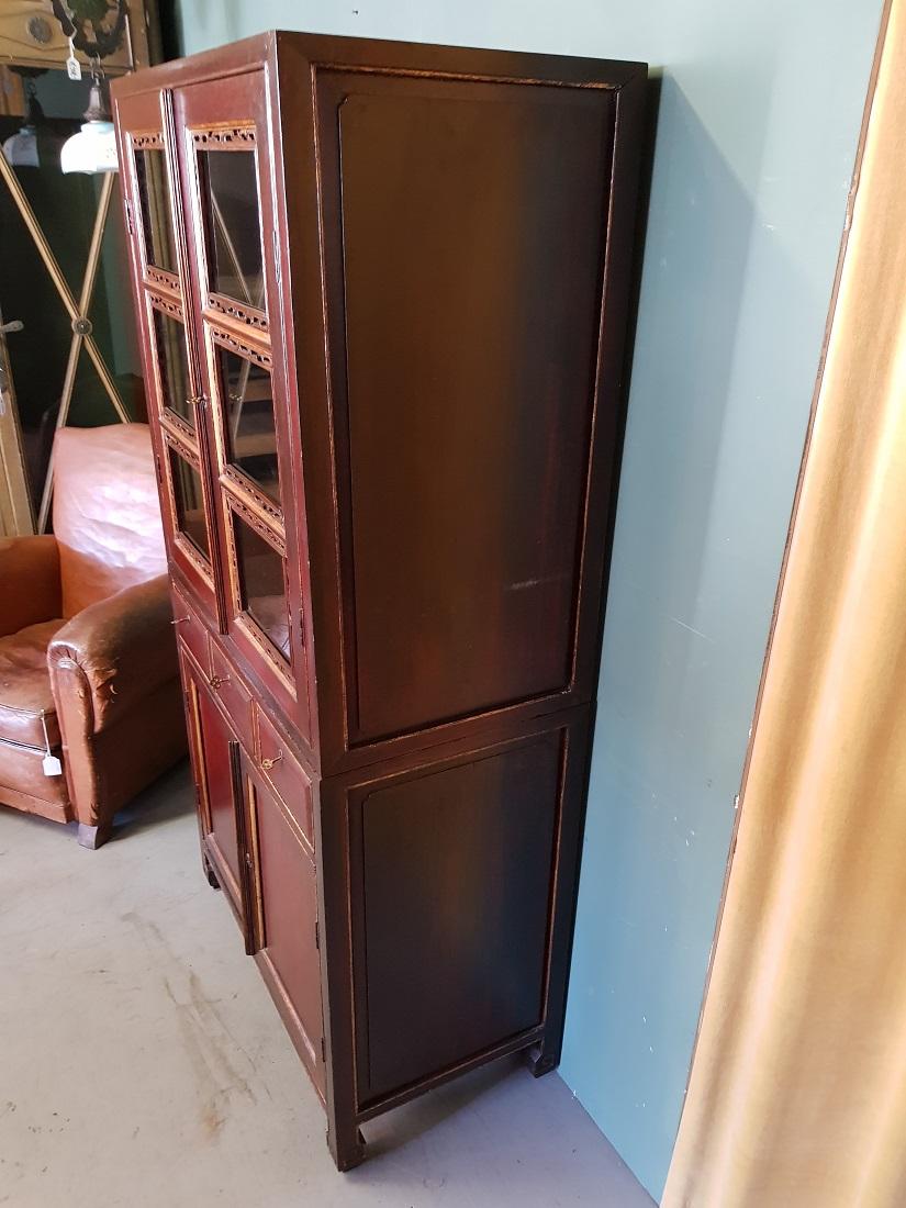 20th Century Antique Style Chinese Cupboard For Sale 2