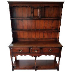 20th Century Antique Style English Oak Dresser Probably Titchmarsh Goodwin