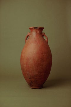 20th-Century Antique Terracotta Storage Jar, Turkish Earthenware