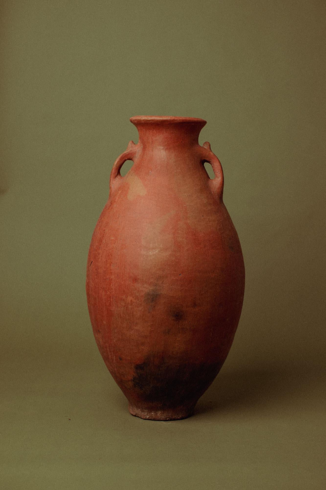 Turc Jarre de stockage ancienne en terre cuite du 20e siècle, faïence turque en vente