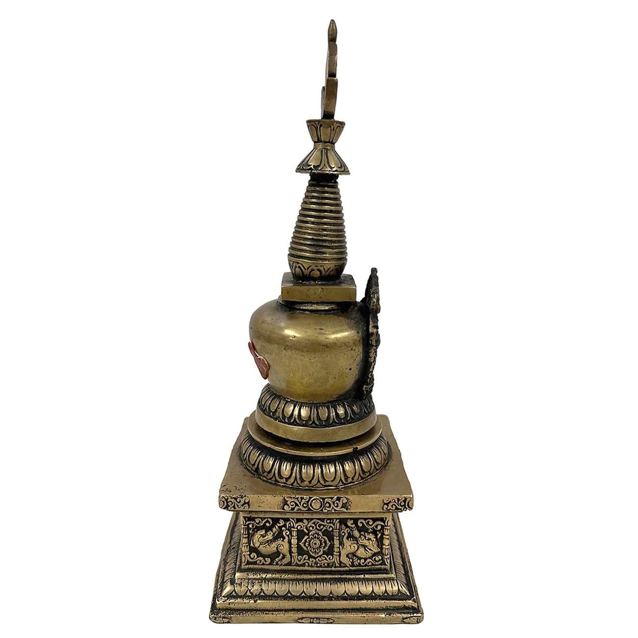 Pagoda Sherizi Buddha in bronzo tibetano antico del XX secolo in vendita 4