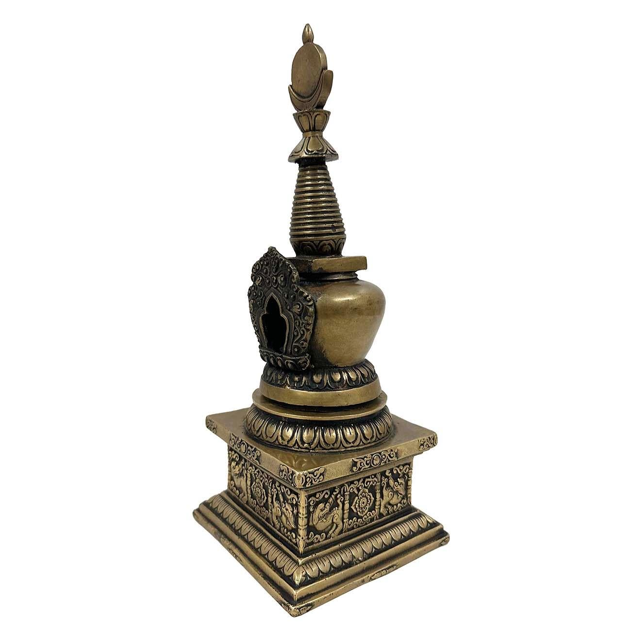 Cinese Pagoda Sherizi Buddha in bronzo tibetano antico del XX secolo in vendita