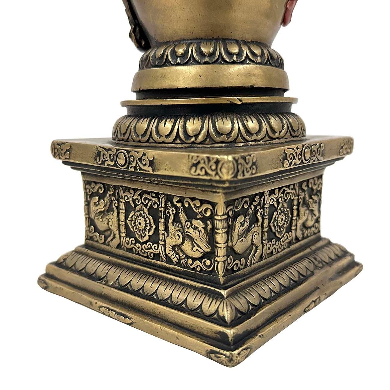 Pagoda Sherizi Buddha in bronzo tibetano antico del XX secolo in vendita 1
