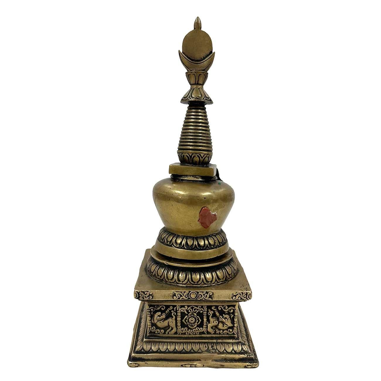 Pagoda Sherizi Buddha in bronzo tibetano antico del XX secolo in vendita 2