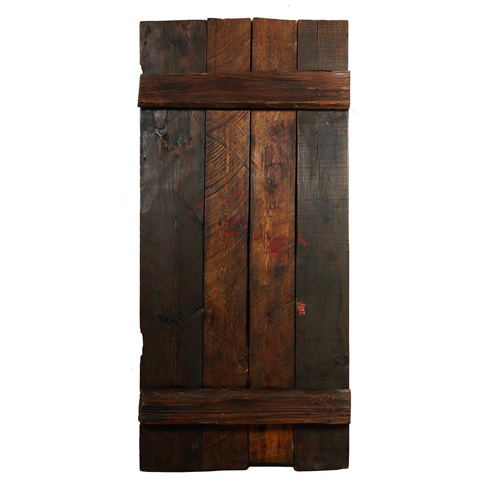 20th Century Antique Tibetan Painted Door Panel For Sale 4