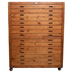 Armadietto da forno in legno antico del XX secolo