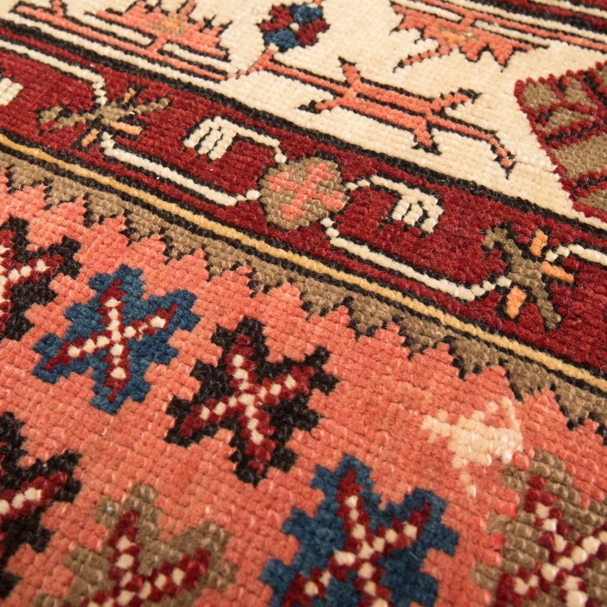 Early 20th Century 20th Century Antique Wool Rug, Derbend with Double Niche Design, circa 1920