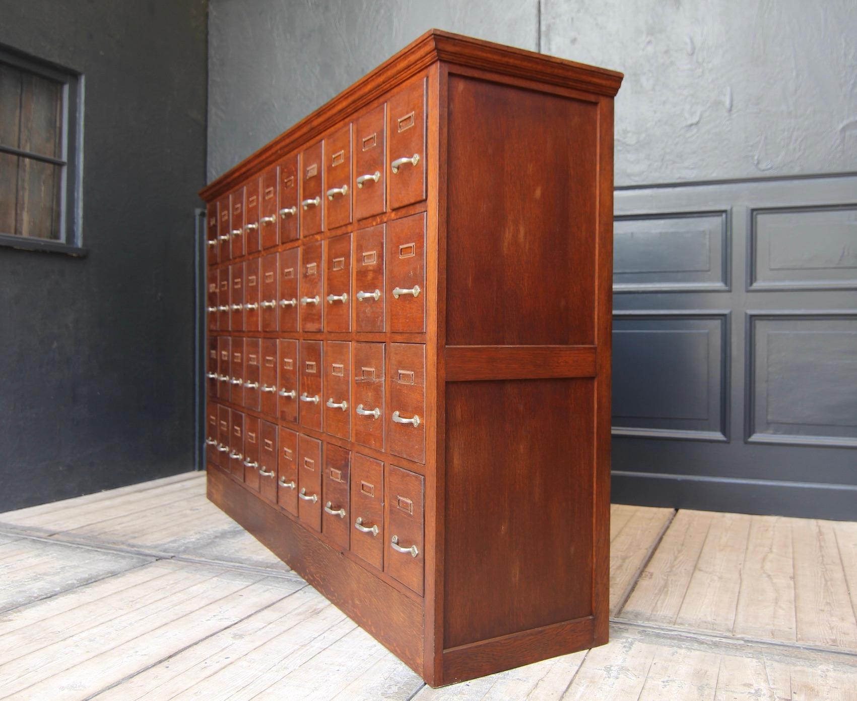 Oak 20th Century Apothecary Cabinet