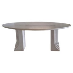 20th Century Samo Table in White Carrara Marble Designed by Carlo Scarpa 
