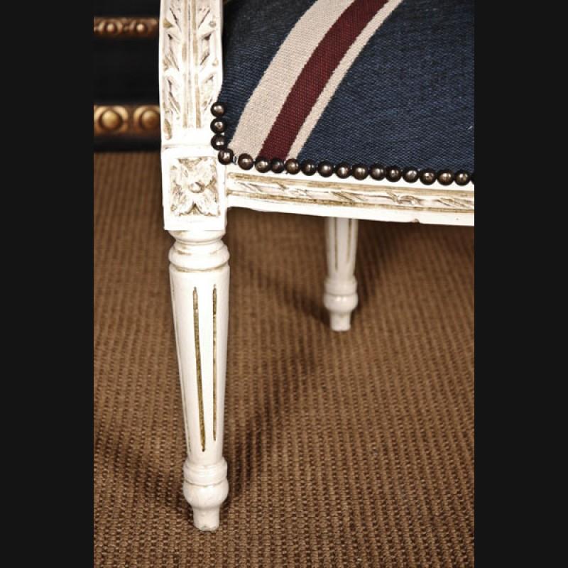 20th Century Armchair in Louis XVI Style, Ralph Lauren Style 2