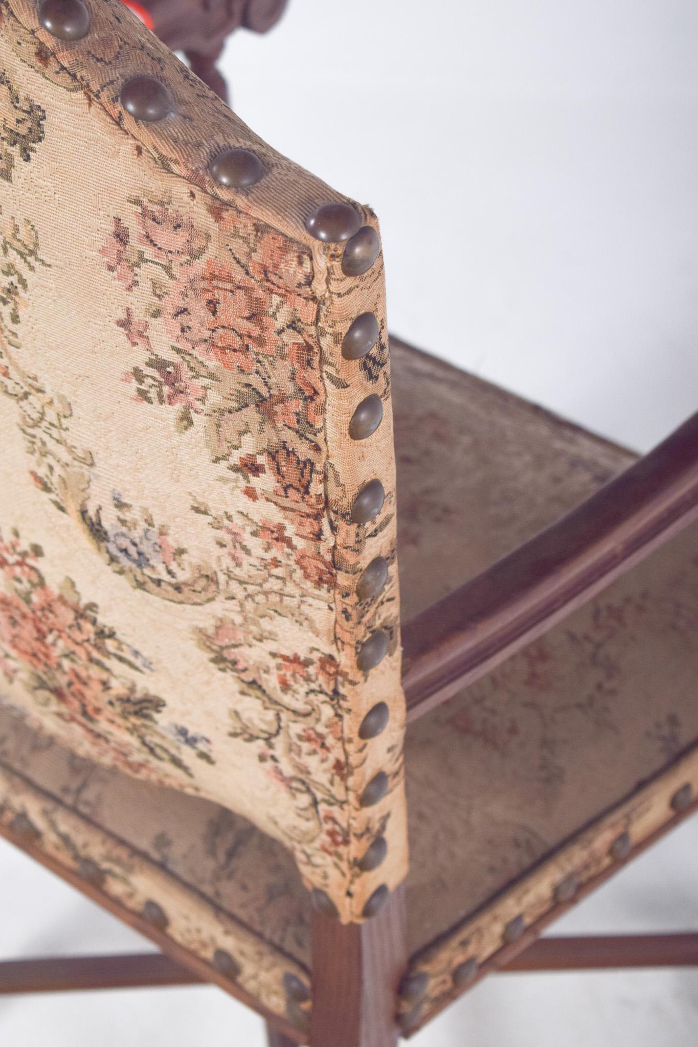 Fauteuil du 20e siècle avec dossier et sièges tapissés en vente 1