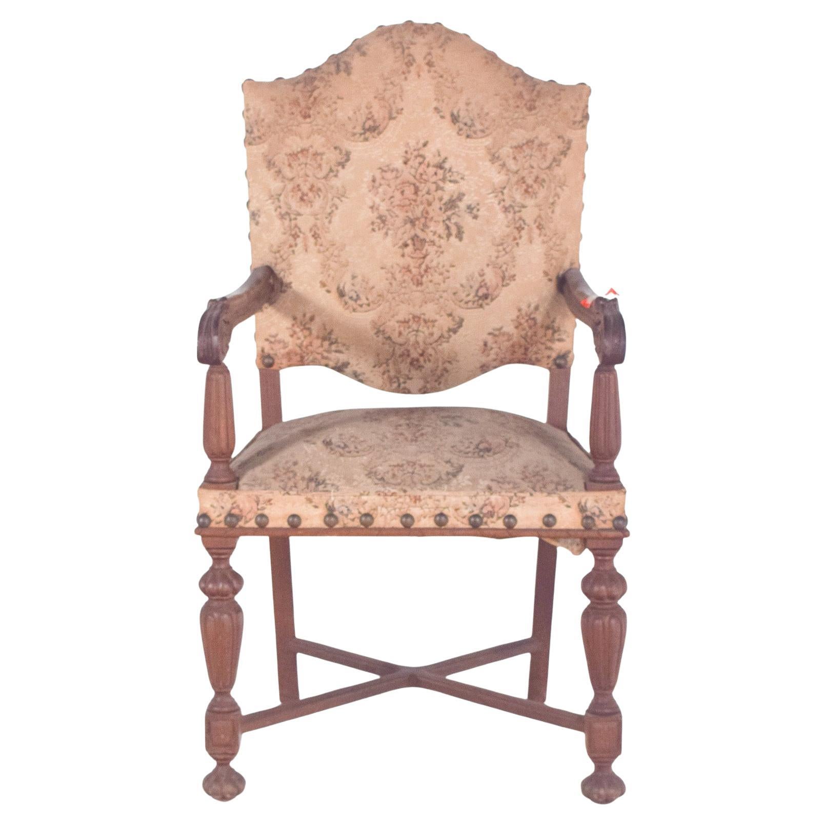 Fauteuil du 20e siècle avec dossier et sièges tapissés en vente