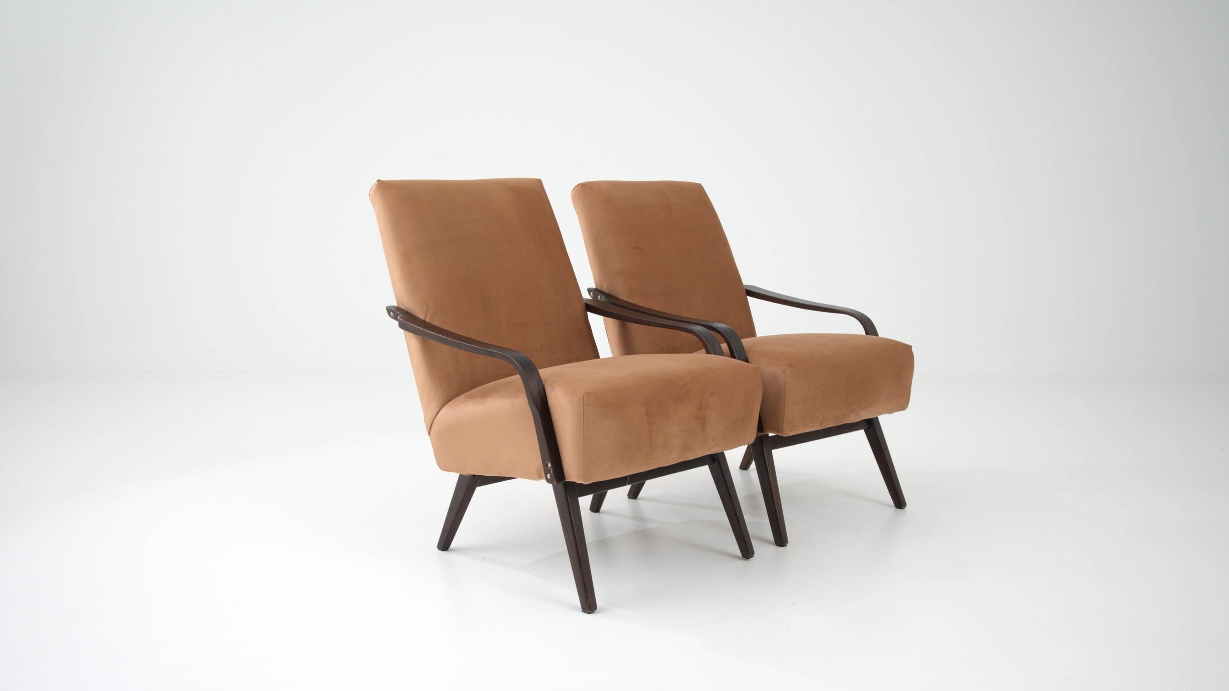 20th Century Armchairs by TON, a Pair For Sale 4