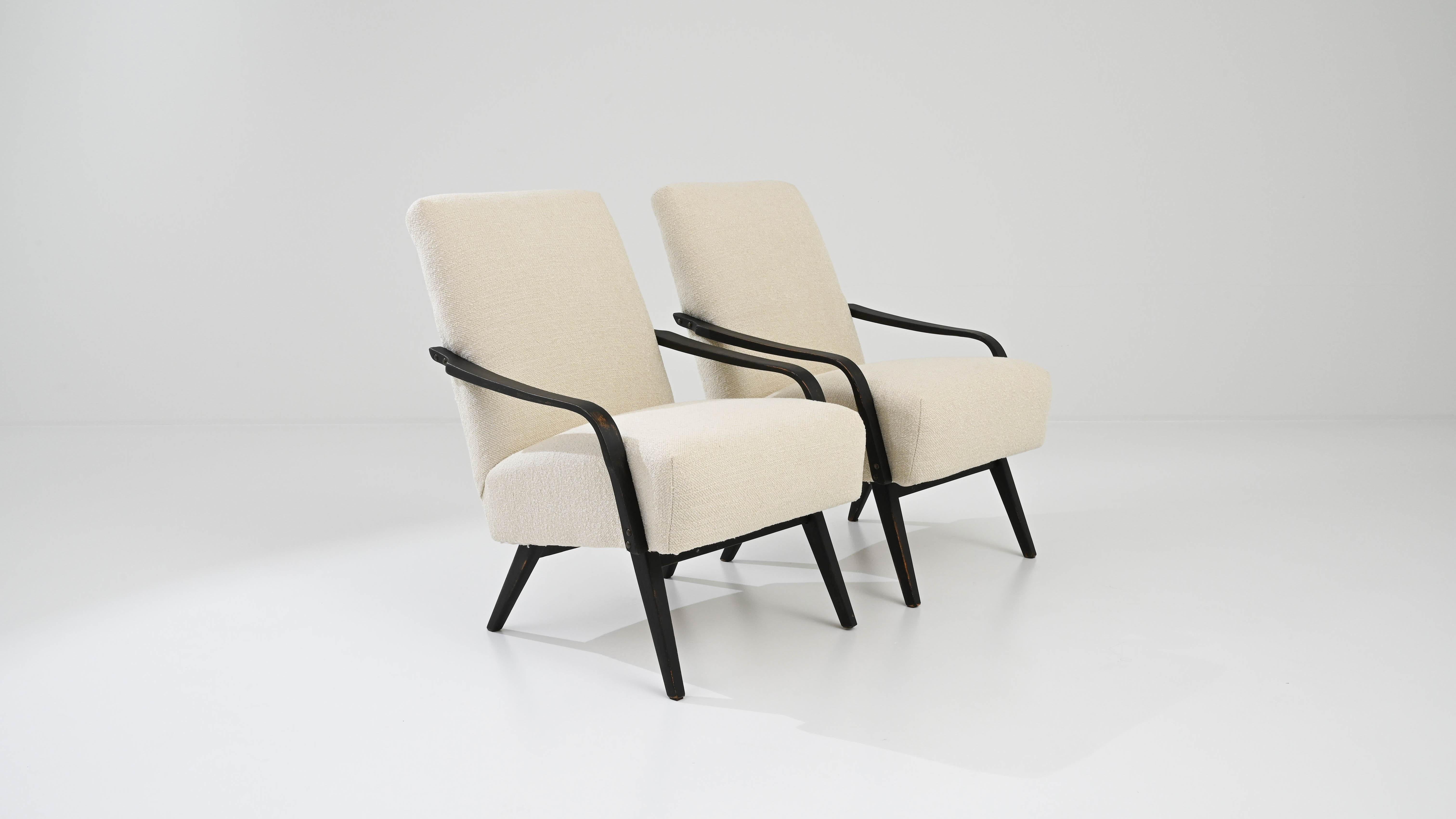 20th Century Armchairs by TON, a Pair For Sale 5