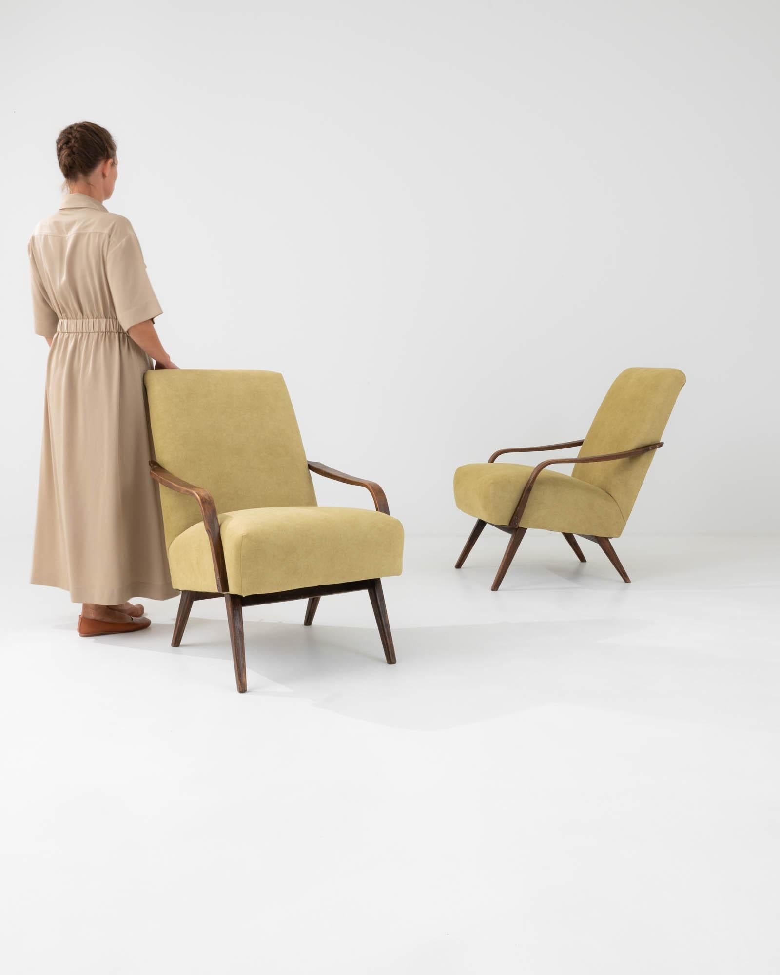 Mid-Century Modern 20th Century Armchairs by TON, a Pair