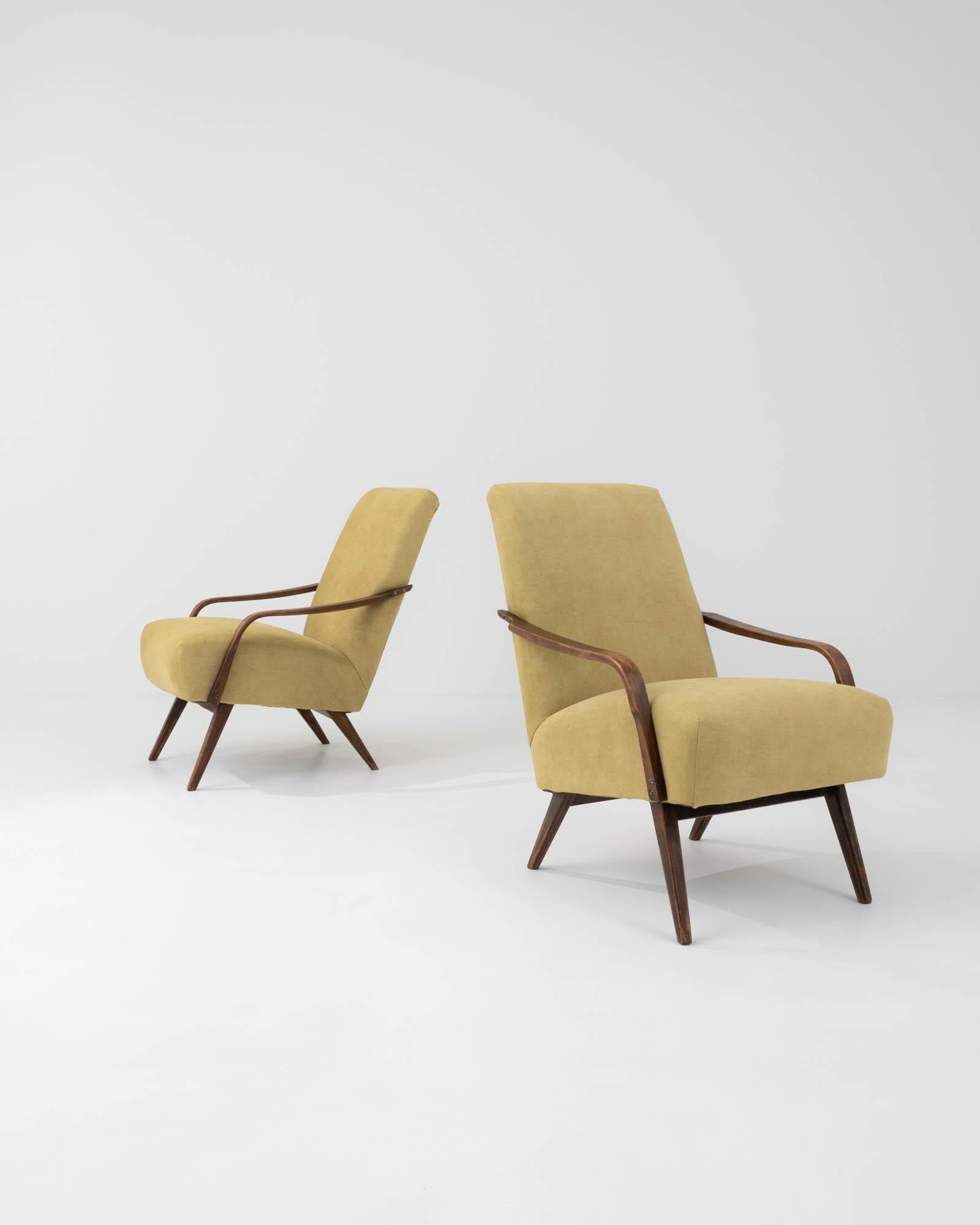 Czech 20th Century Armchairs by TON, a Pair
