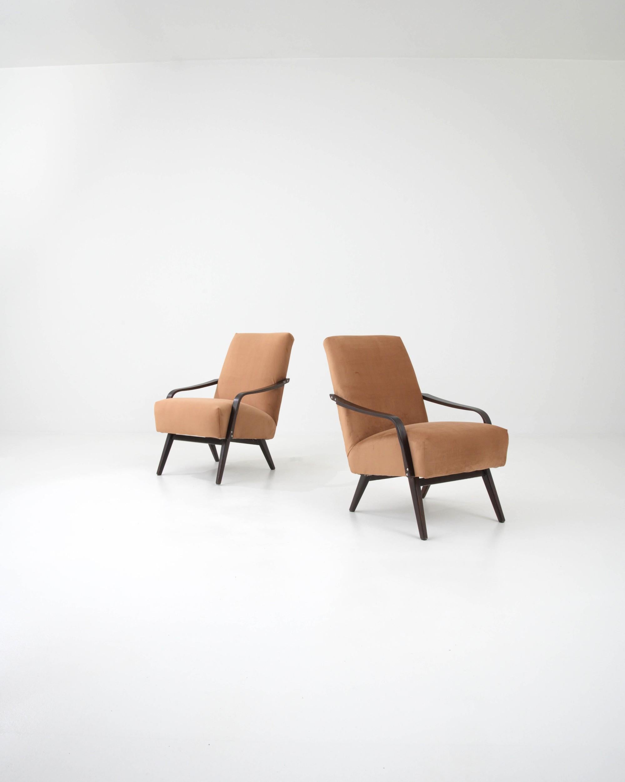 Czech 20th Century Armchairs by TON, a Pair For Sale