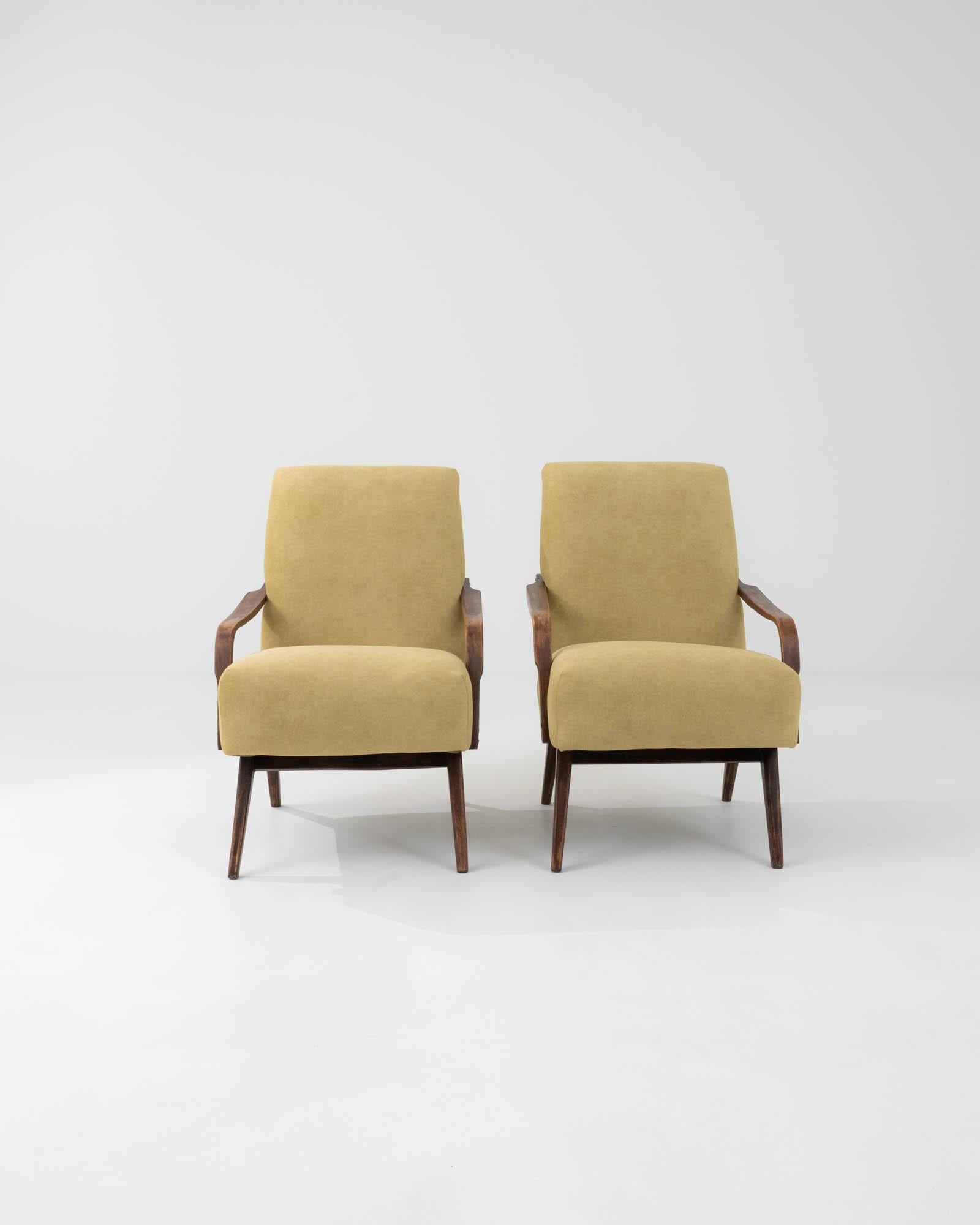 20th Century Armchairs by TON, a Pair In Good Condition In High Point, NC