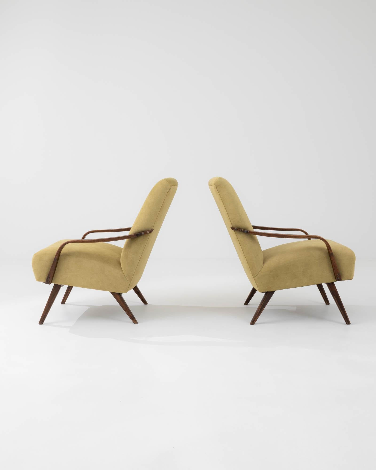 Mid-20th Century 20th Century Armchairs by TON, a Pair