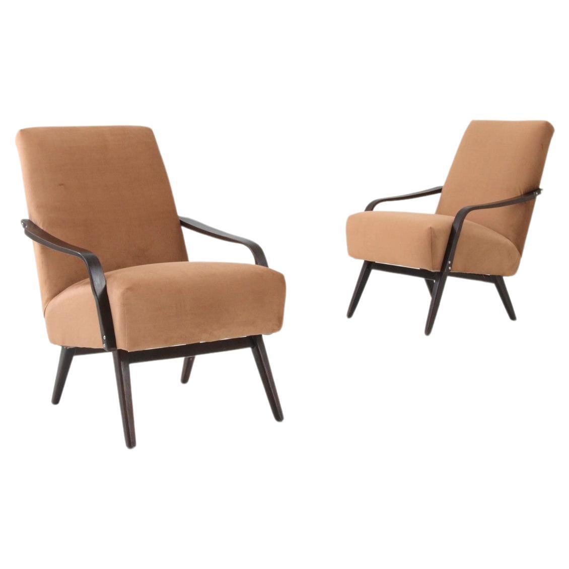 20th Century Armchairs by TON, a Pair For Sale