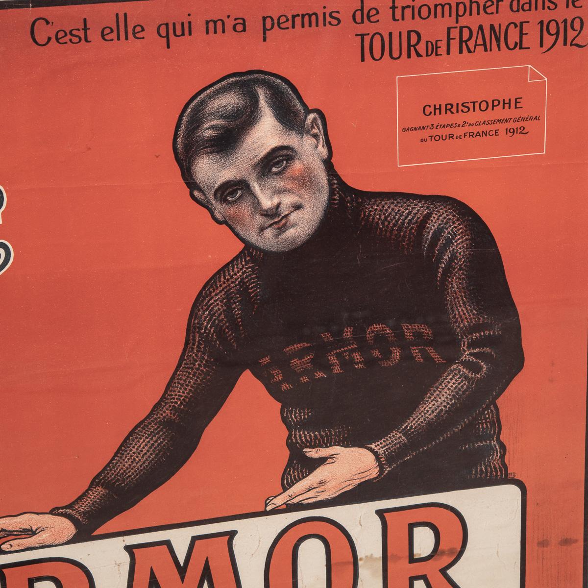20th Century Armor Bicycles Poster of Eugene Christophe, c.1912 For Sale 2