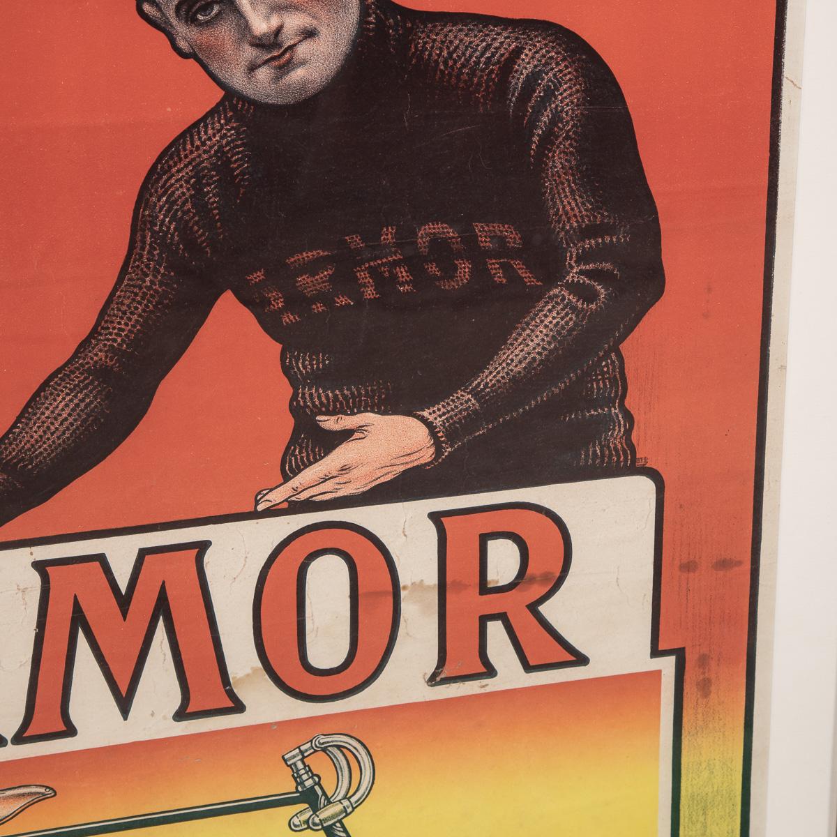 20th Century Armor Bicycles Poster of Eugene Christophe, c.1912 For Sale 3