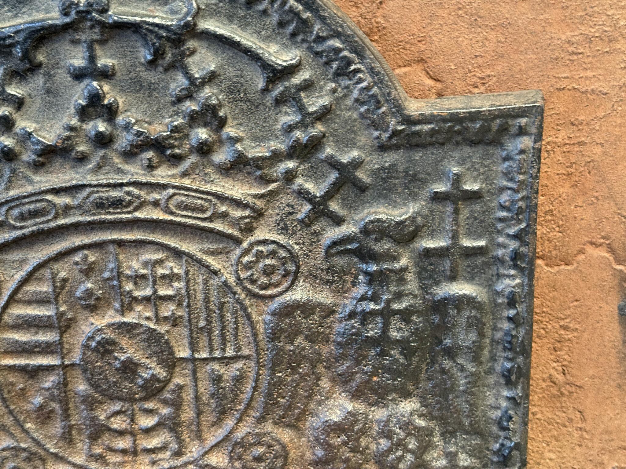 20th Century 'Arms of Loraine' Fireback / Backsplash, Louis XIV Style For Sale 8