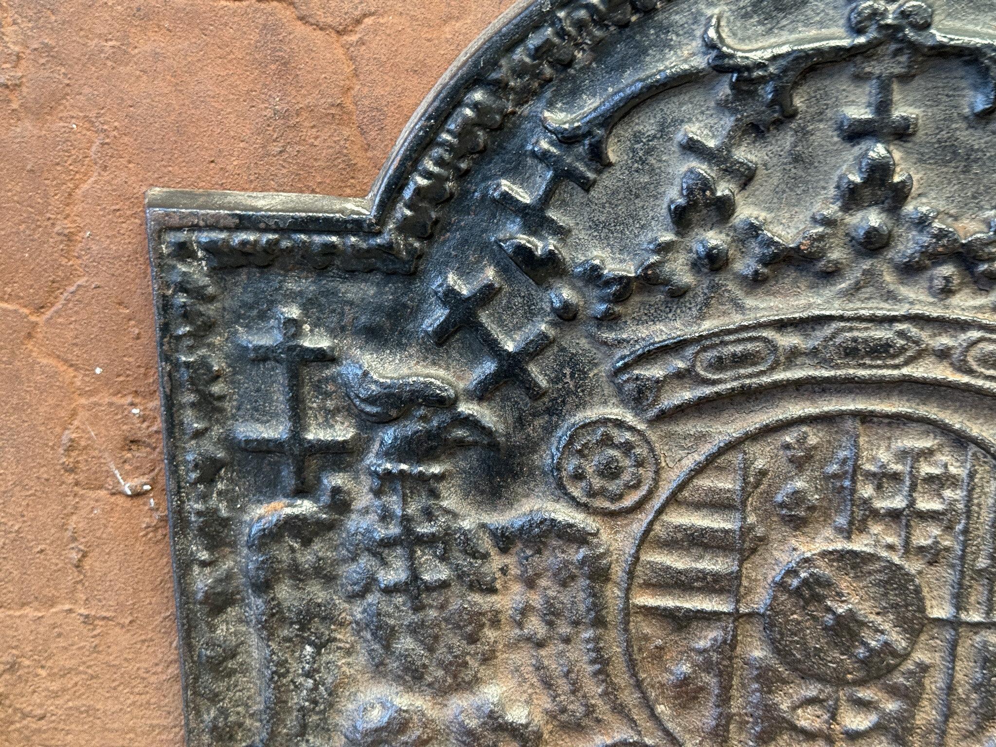 20th Century 'Arms of Loraine' Fireback / Backsplash, Louis XIV Style For Sale 11