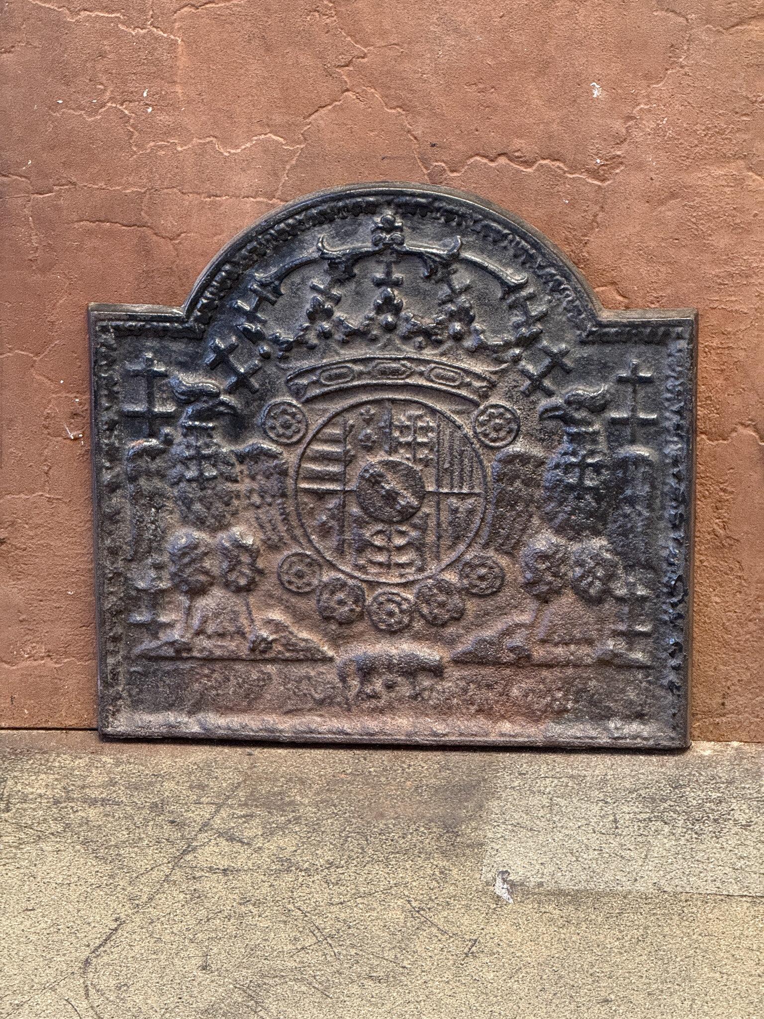 20th Century 'Arms of Loraine' Fireback / Backsplash, Louis XIV Style For Sale 13