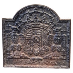 20th Century 'Arms of Loraine' Fireback / Backsplash, Louis XIV Style